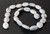 White Howlite Oval Semiprecious Gemstone Beads
