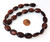1 Strand of 13x18mm Puff Oval Semiprecious Gemstone Beads - Red Tiger Eye
