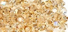 Swarovski 3mm Bicones - CRYSTAL GOLD SHADOW