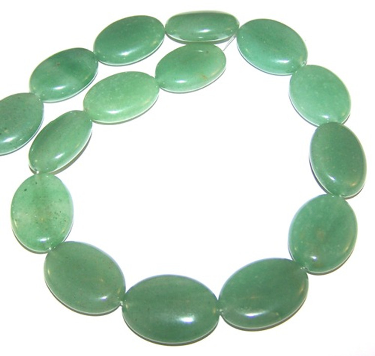 Aventurine 18x25mm Puff Oval Semiprecious Gemstone Beads