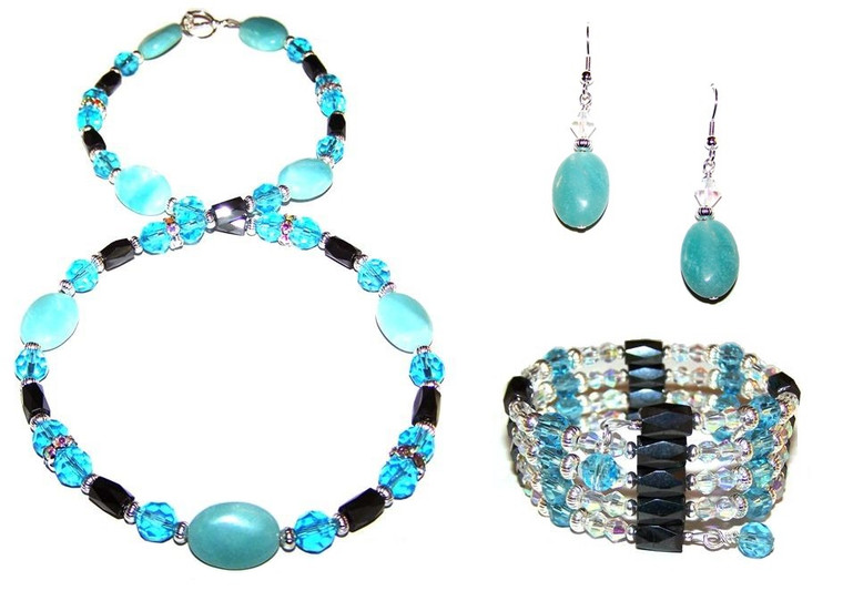 Aquamarine & Amazonite Fantasy Set