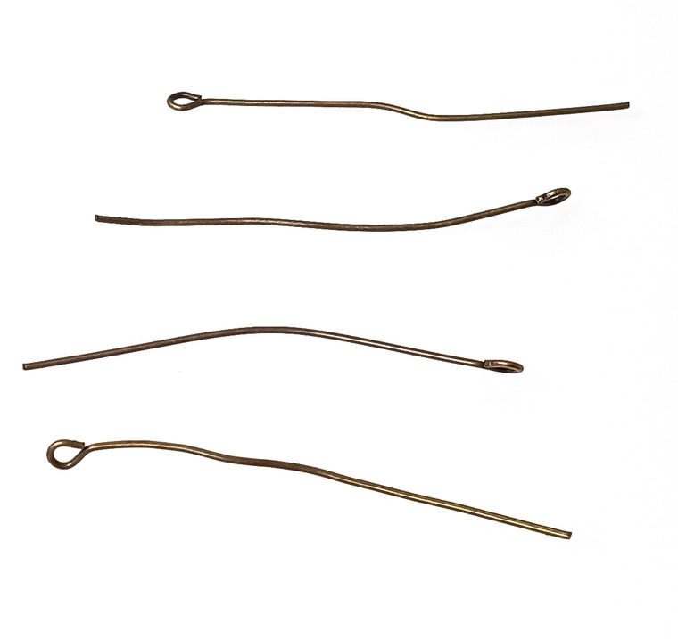 Antique Bronze 0.02inch x inch Eye Pins