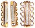 Gold-Plated 33x17mm Super Strong 5-Strand Magnetic Clasp