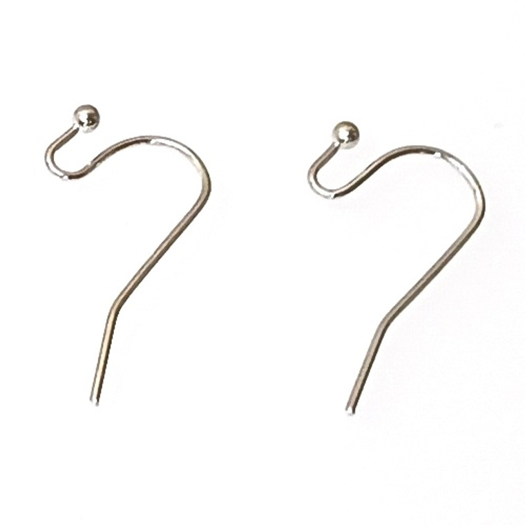 Antique Silver-Plated 21x12mm Earwire Earrings