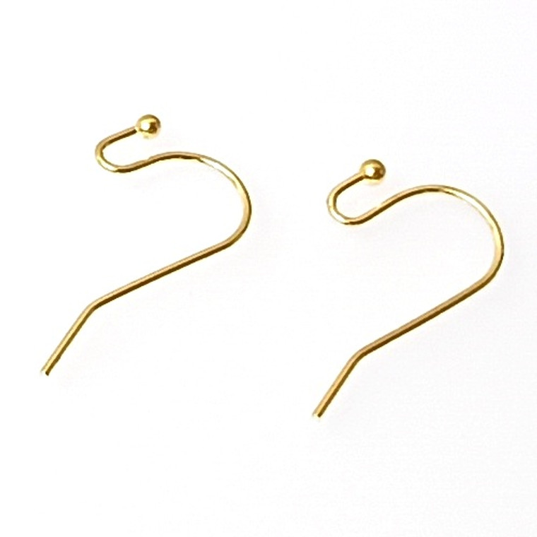 Gold-Plated 21x12mm Earwire Earrings