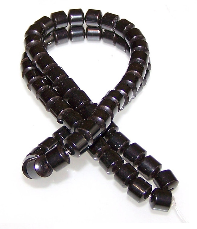 6x6mm Barrel-Shaped Non-Magnetic Hematite Beads