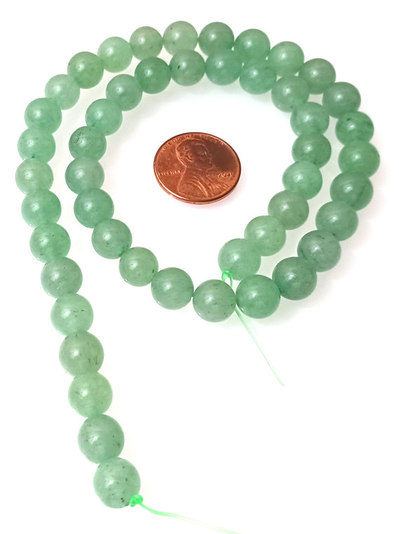 8mm Round Semiprecious Gemstone Beads - Aventurine