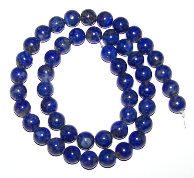 8mm Round Semiprecious Gemstone Beads - Lapis Lazuli