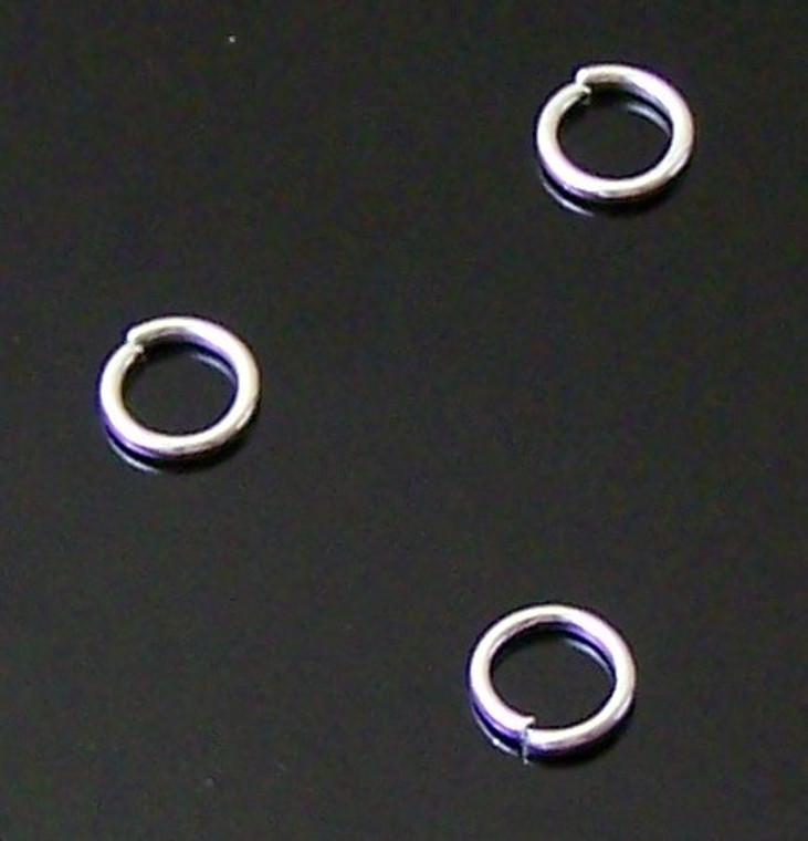 Silver-Plated 6mm OPEN Jump Rings - 20ga