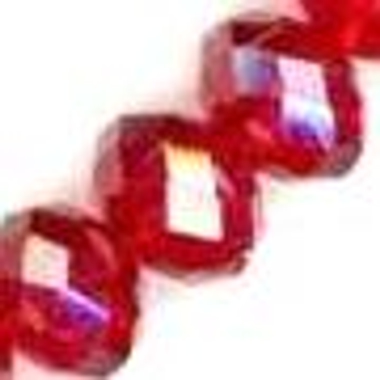 Ruby Red 12x9mm Glass Crystal Rondelles