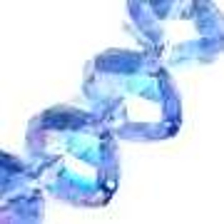 Light Sapphire 12x9mm Glass Crystal Rondelles