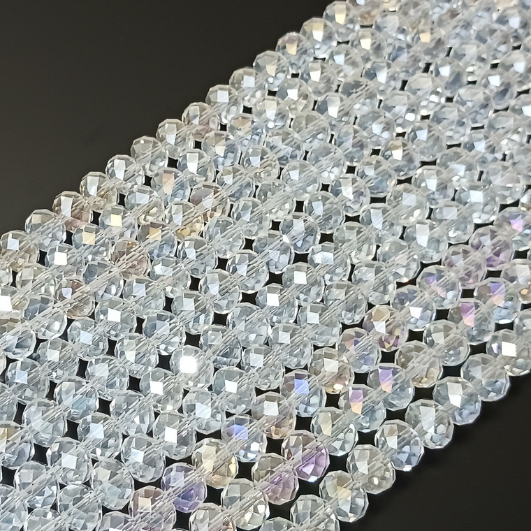 Crystal AB 8x5mm Crystal Rondelles