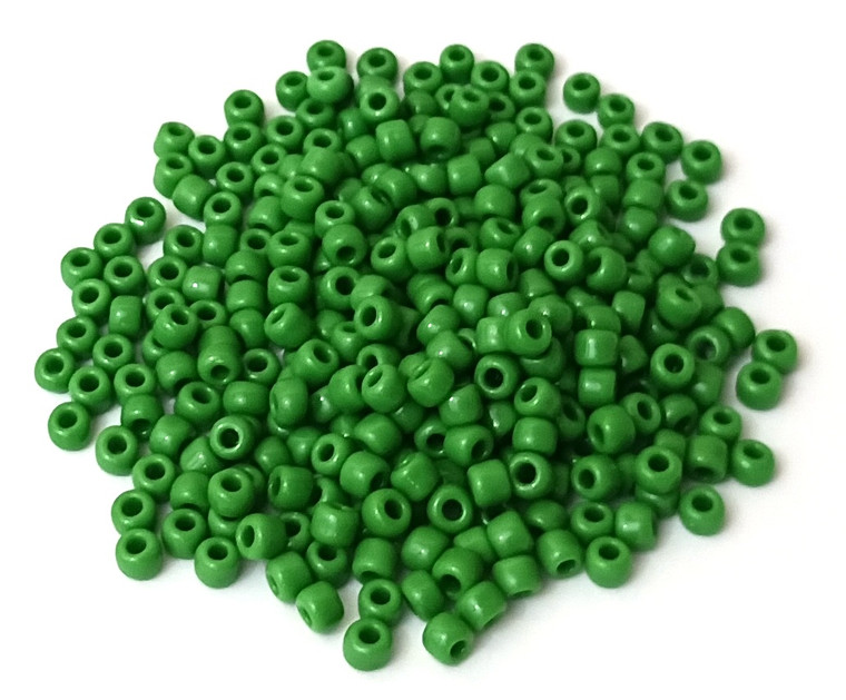 CLOSEOUT - 1oz of Matsuno Size 6 Green OP Seed Beads