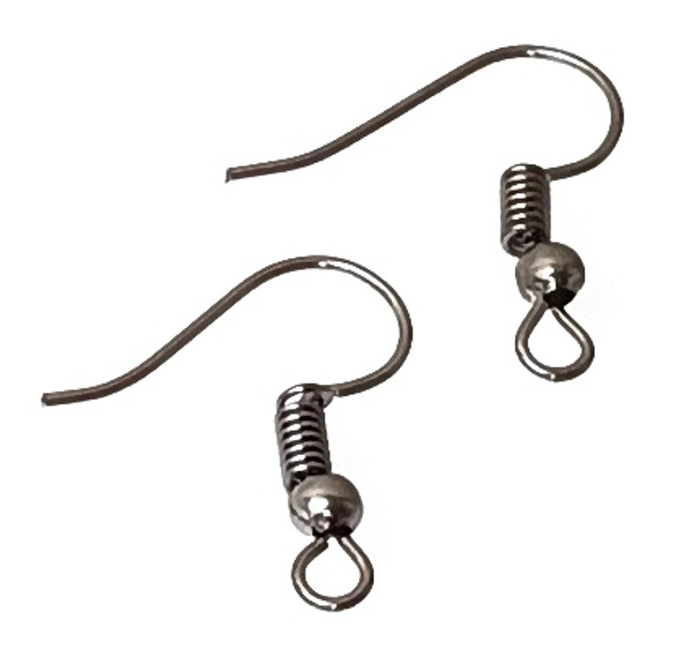 Gunmetal Dangle Earrings - 18x21mm