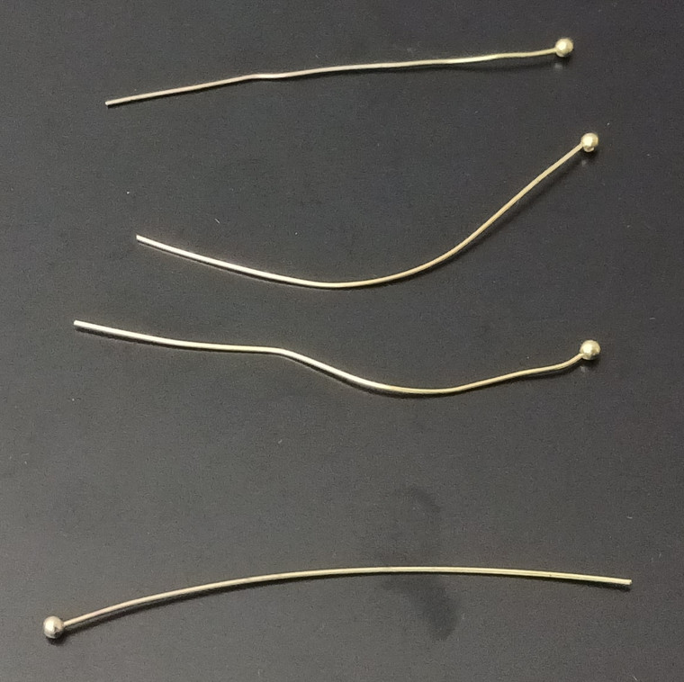 Gold-Plated 2" Ball Pins