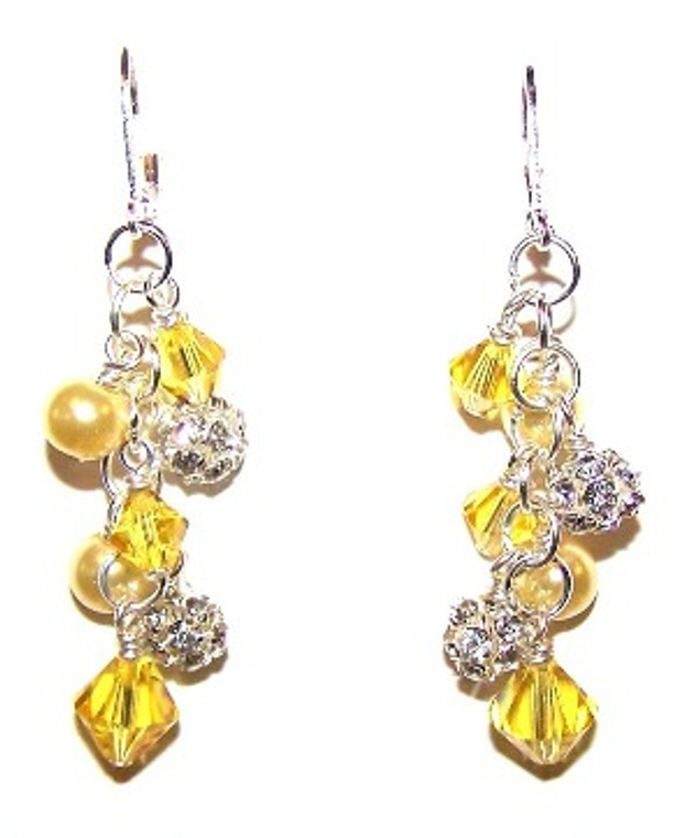 Lemon Meringue Earrings Beaded Jewelry Making Kit