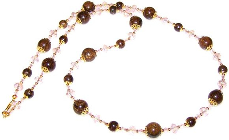 Golden Sophistication Necklace Beaded Jewelry Making Kit