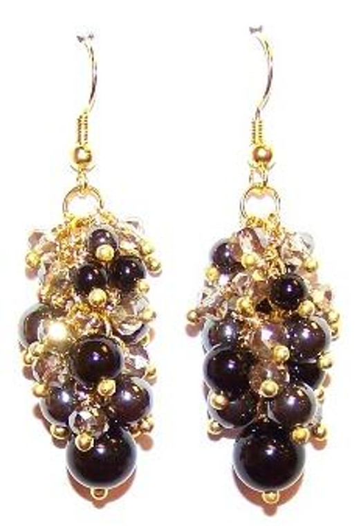 Onyx and Hematite Beauty Earrings Beaded Jewelry Making Kit