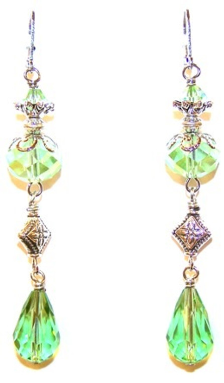 Peridot Paradise Earrings Beaded Jewelry Making Kit