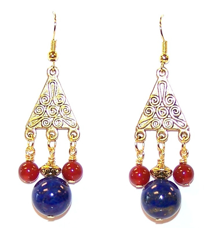 Pharaoh's Kiss Earrings Beaded Jewelry Making Kit