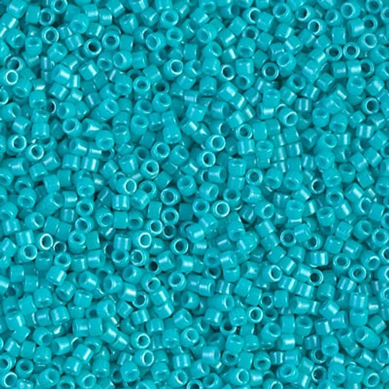 DB658 Dyed Opaque Turquoise Green Size 11 Miyuki Delica Seed Beads