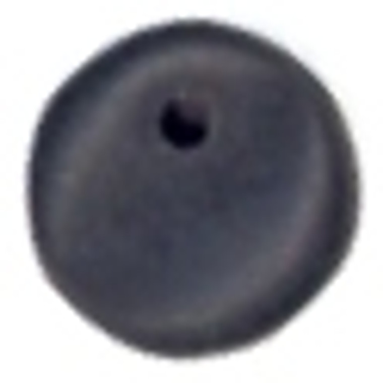Beads - 1-Hole Lentil - 6mm - Jet Matte