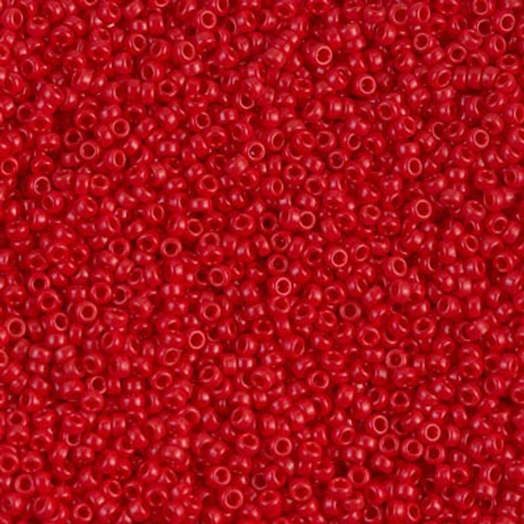 7.5 Grams - Miyuki - #15 Rocailles - OPAQUE RED