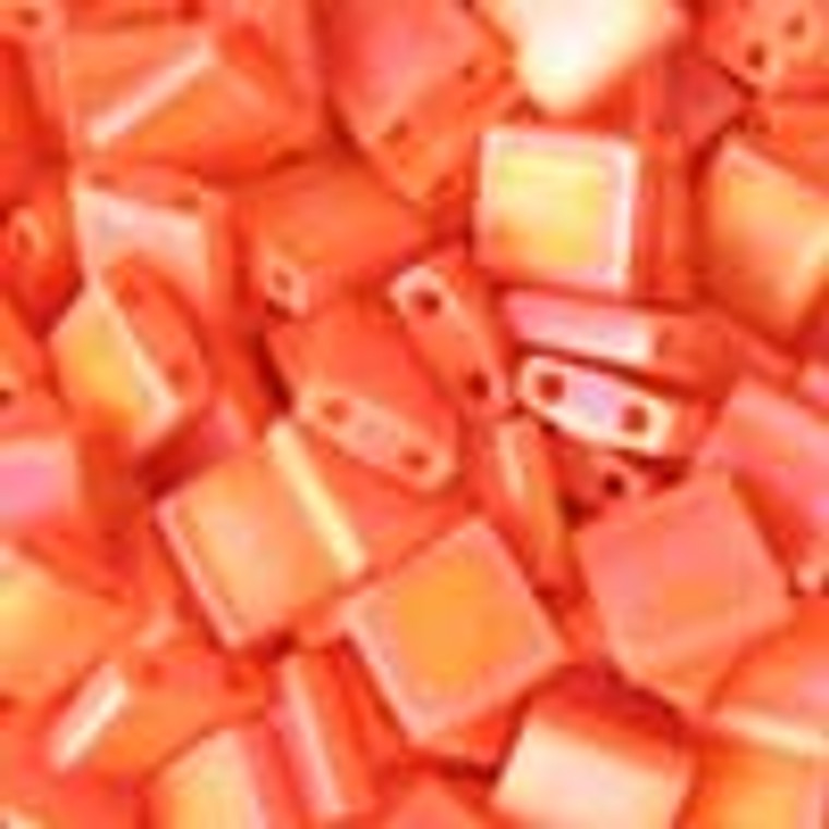 TILA 5mm Beads - MATTE OPAQUE ORANGE AB