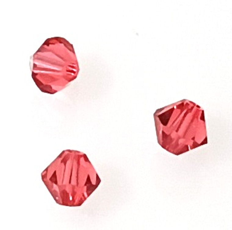 Swarovski Brand 4mm Bicones - Padparadscha