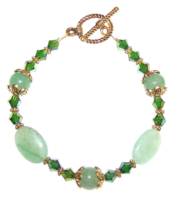 Emerald Elegance Bracelet Beaded Jewelry Making Kit