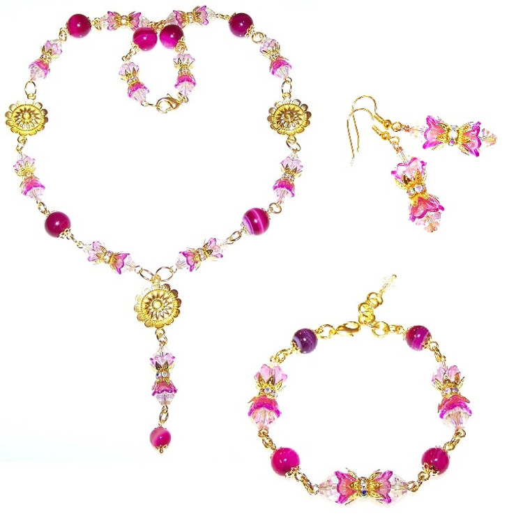 Glowing Flowers Beaded Jewelry Making Set