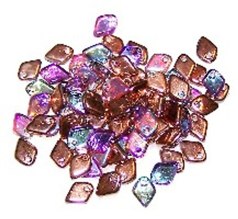 Dragon Scale Beads - Crystal Copper Rainbow