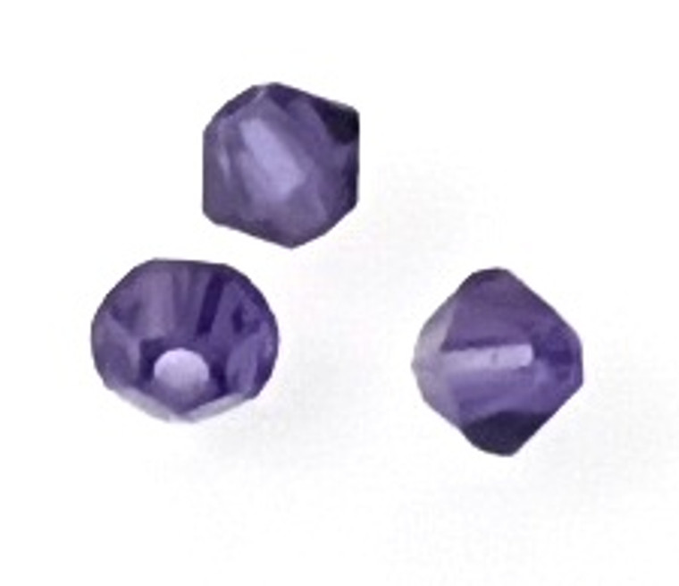 Swarovski Brand 3mm Bicones - Purple Velvet