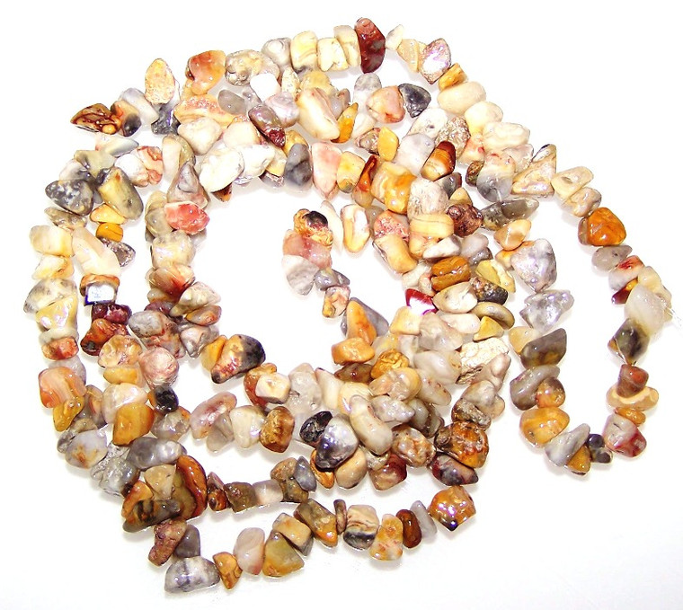 Semiprecious Gemstone Chip Beads - Crazy Lace Agate