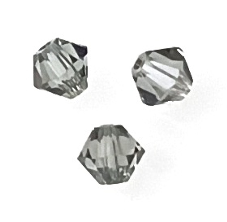 Swarovski Brand 4mm Bicones - Black Diamond