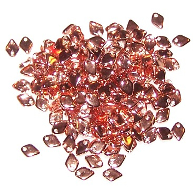 Dragon Scale Beads - Crystal Capri Gold
