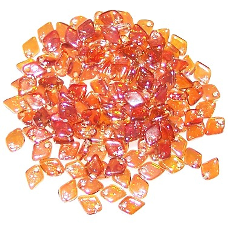 Dragon Scale Beads - Crystal Apricot Medium