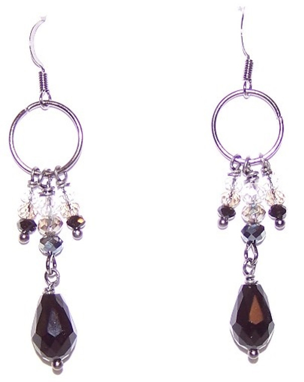 Moonlight Sparkles Earrings Beaded Jewelry Making Kit