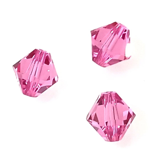 Swarovski 8mm Bicones - Rose