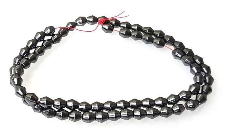 5mm Bicone Non-Magnetic Hematite Beads