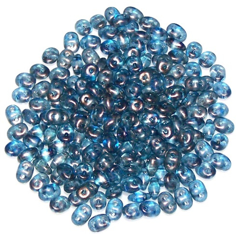 Superduo Beads - Halo Celestial Blue