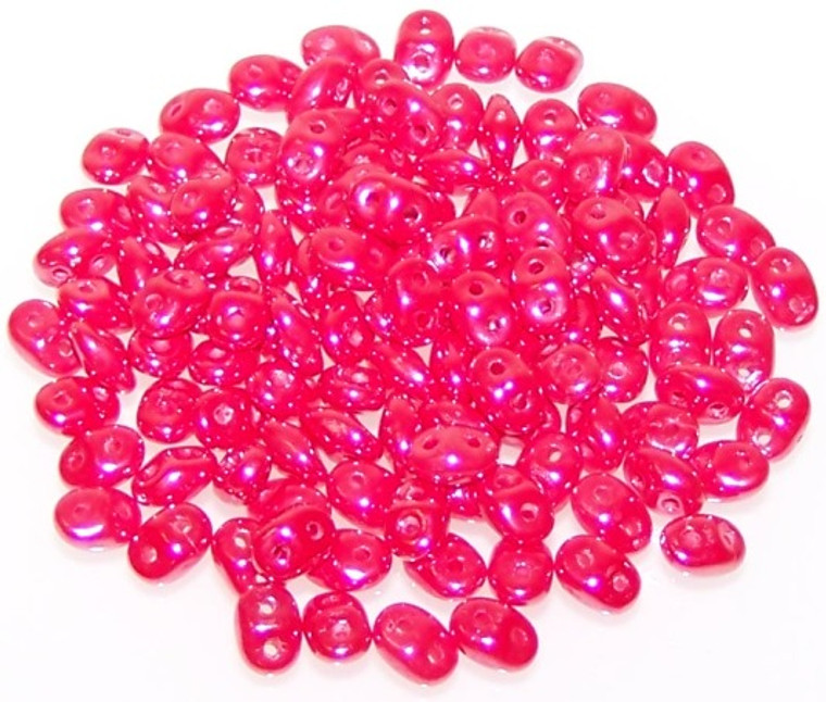 Superduo Beads - Luster Opaque Red