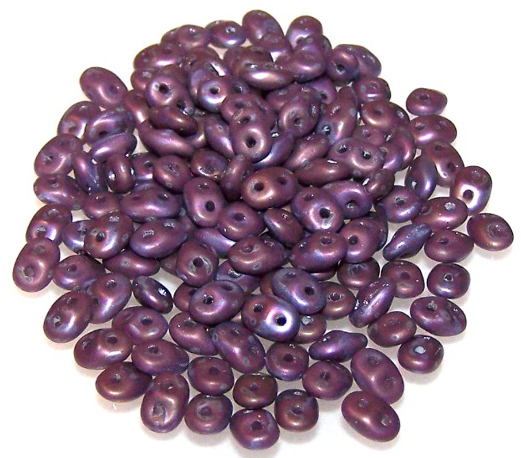 Superduo Beads - Nebula Violet Matte