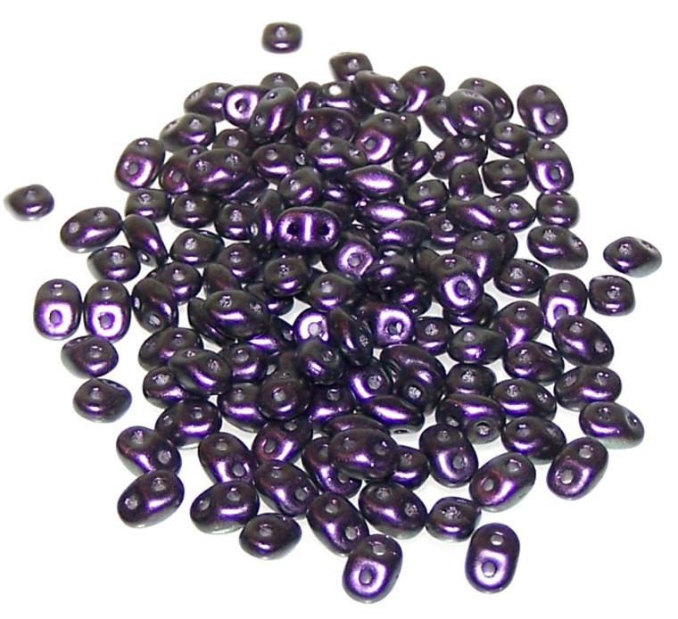 Superduo Beads - Polychrome Black Raspberry