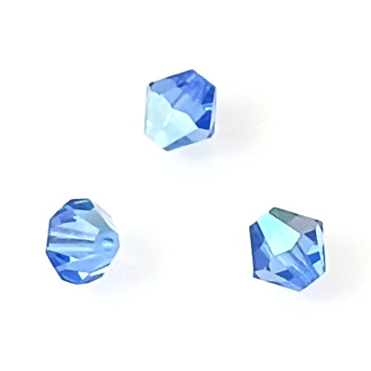 1 Dozen Preciosa 8mm Bicones - Sapphire AB