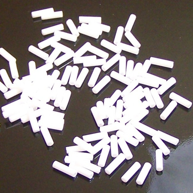 Miyuki Opaque White 6mm Bugle Beads