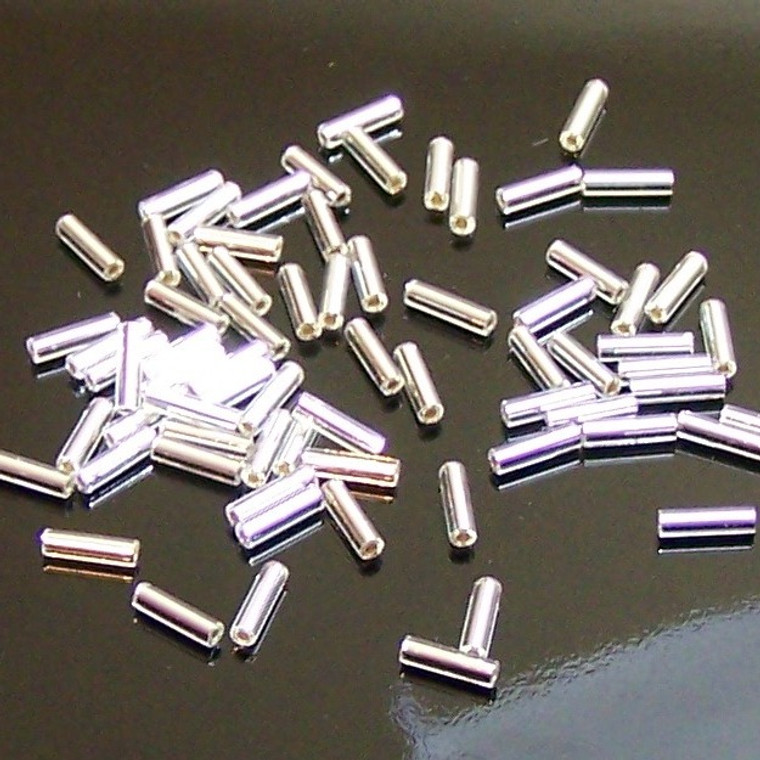 Miyuki Silver Silver-Lined 6mm Bugle Beads