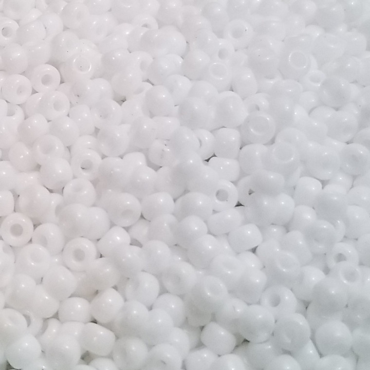 Miyuki Size 8 Seed Beads - Opaque White