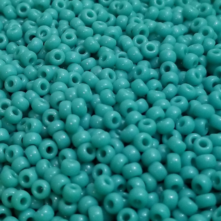 Miyuki Size 8 Seed Beads - Matte Opaque Turquoise