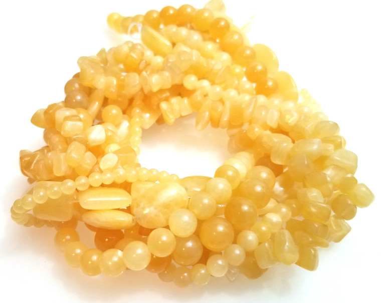 Calcite Semiprecious Gemstone Beads - 7 Strand Set